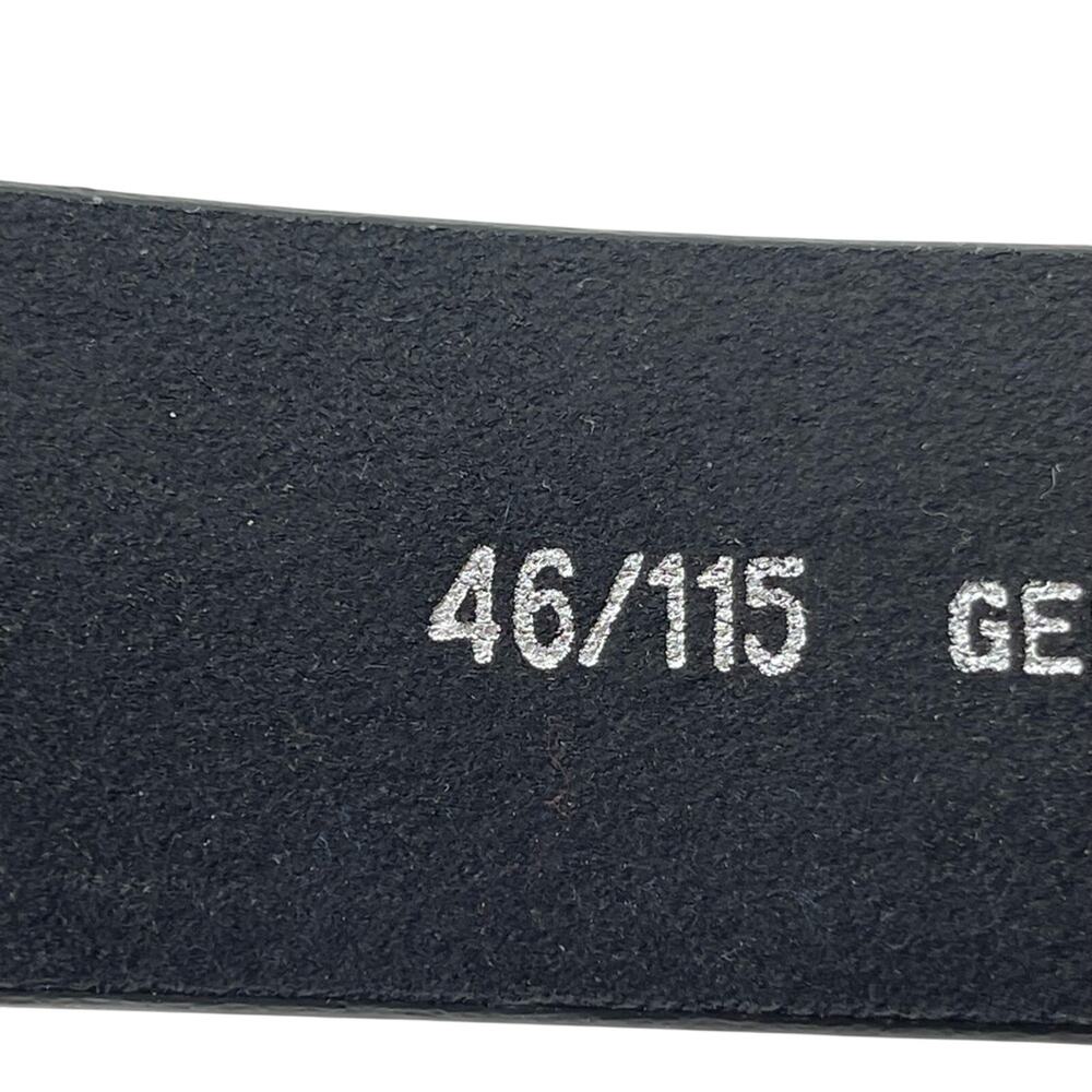 Wrangler Black Genuine Leather Western Style Plain Work Belt Size 46 - Picture 8 of 8